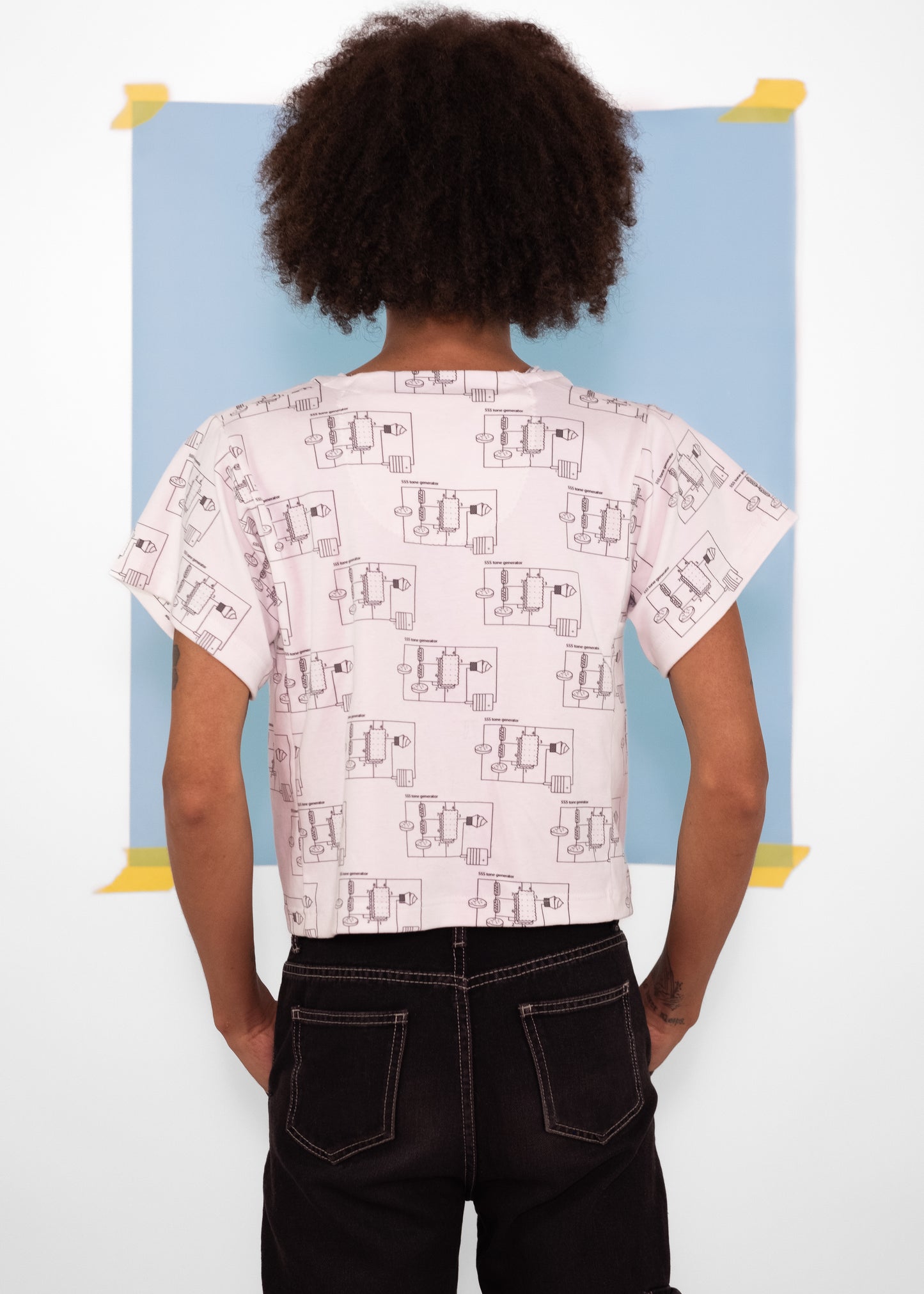 Dessert Schematic Unisex T-shirt - Cropped