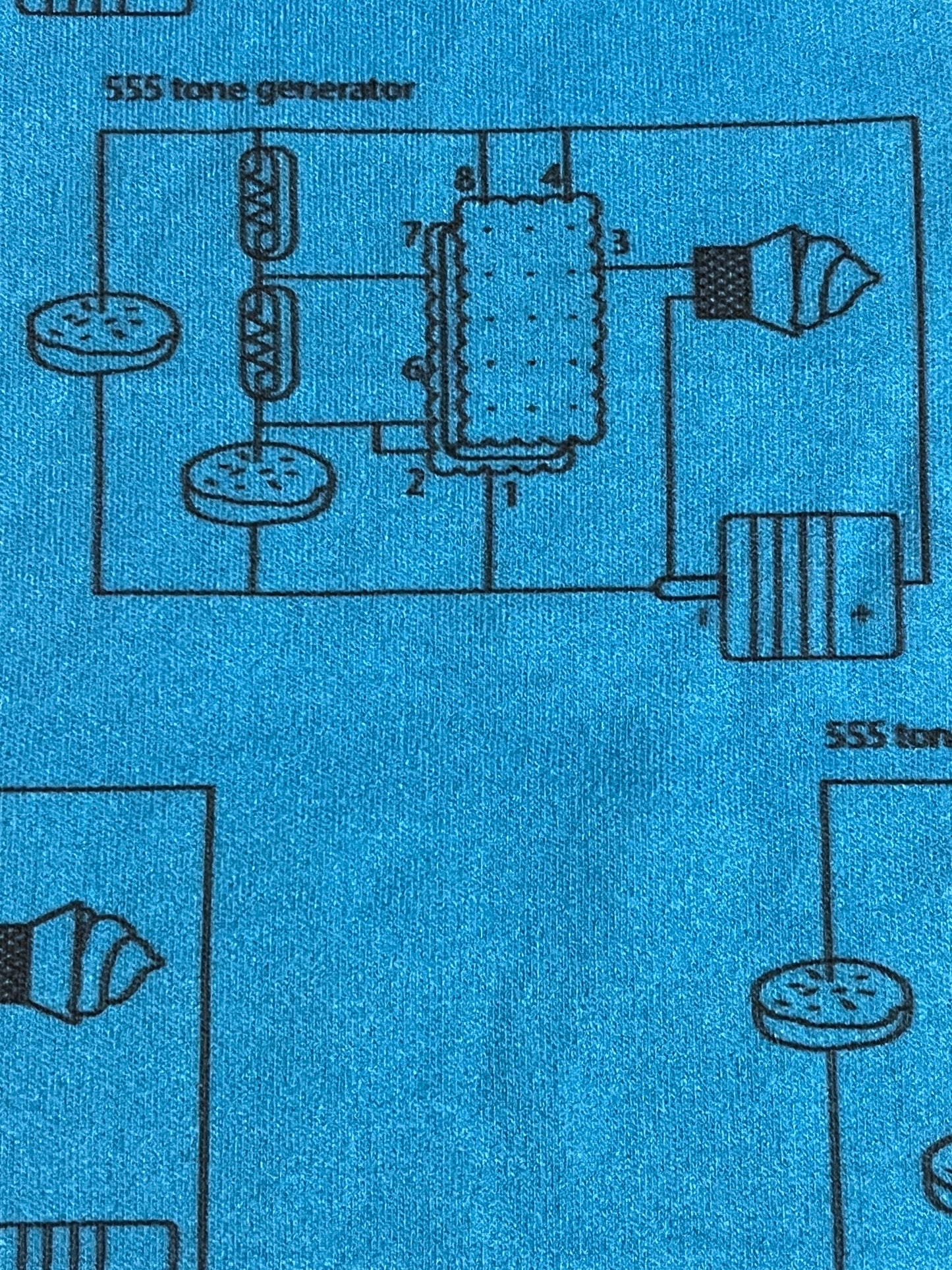 Dessert Circuit Schematic Unisex T-shirt - Tall