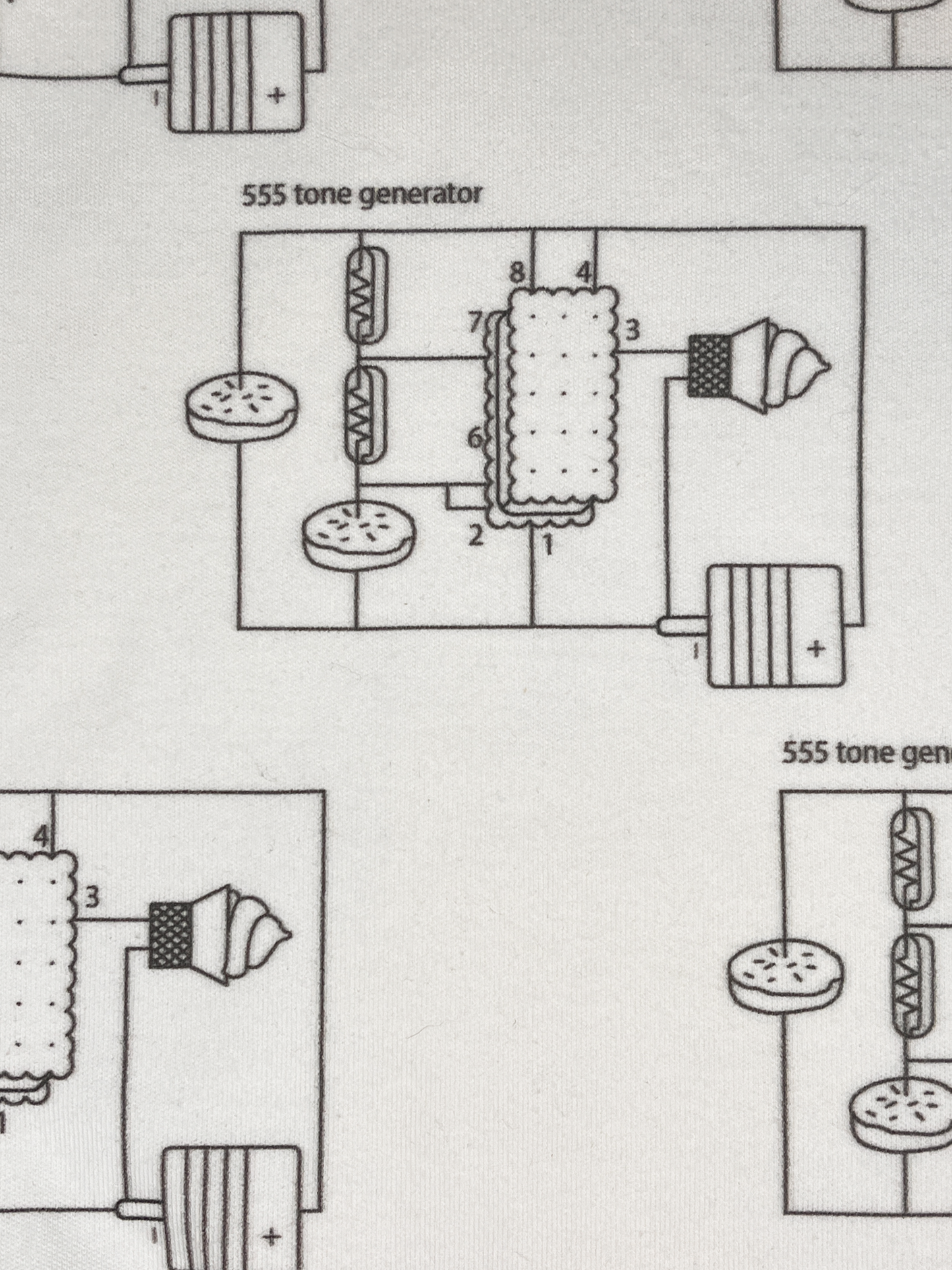 Dessert Circuit Schematic Unisex T-shirt - Tall