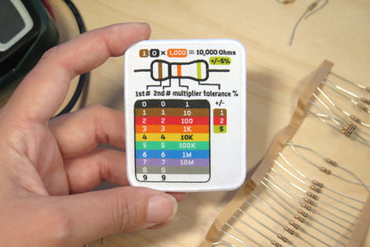 Resistor Color Chart - Iron-on Patch