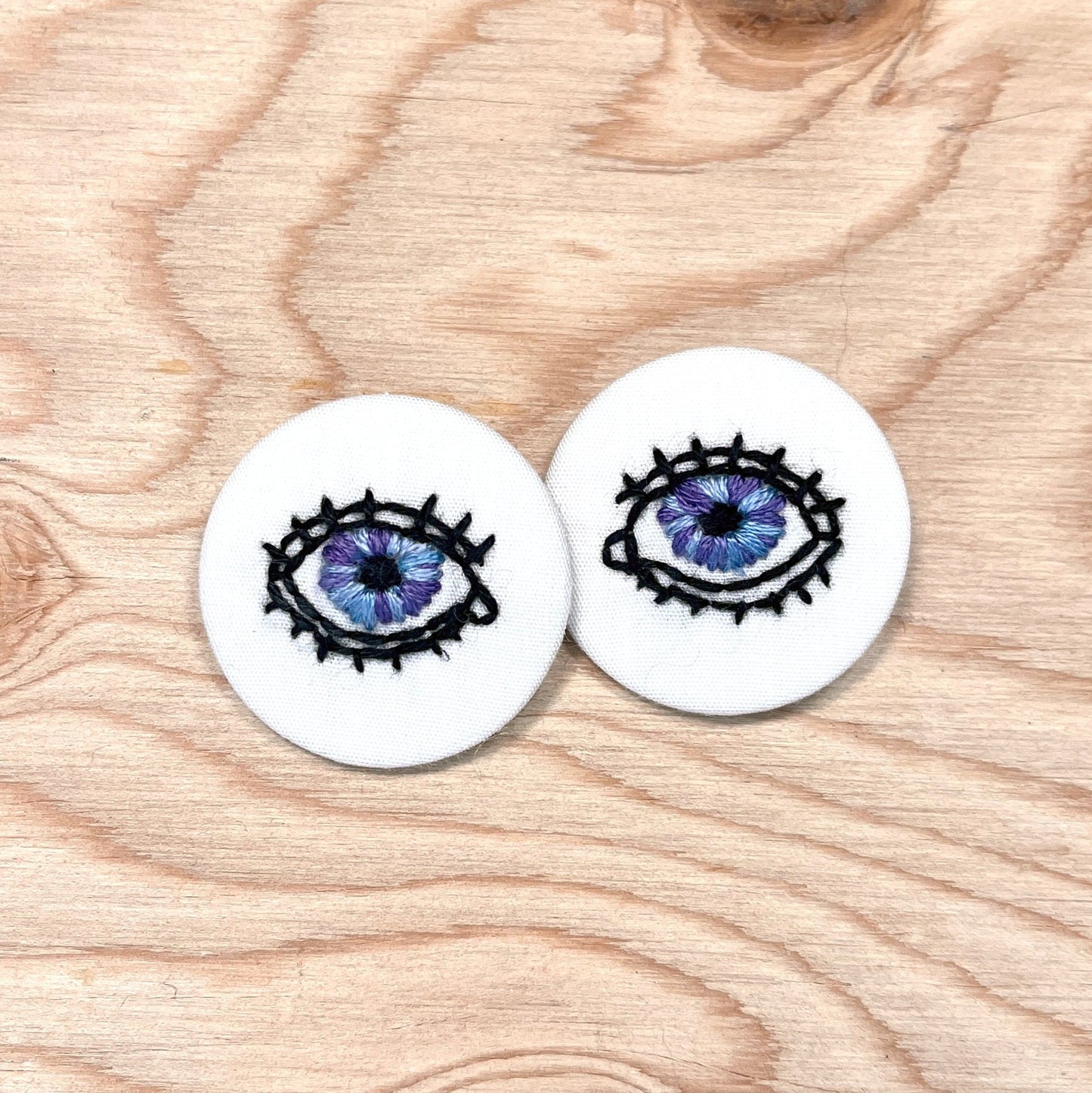 These Eyes - Embroidered Pins - Hyperlink